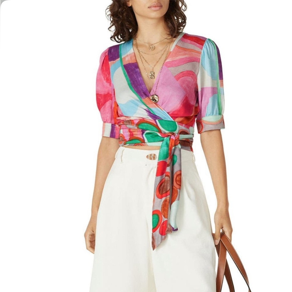 Aldo Martins Pucci Wrap Blouse